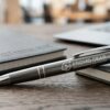 Metalen balpen met logo