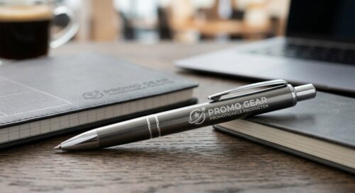 Metalen balpen met logo
